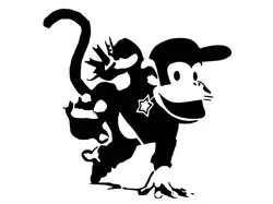 Diddy Kong stencil