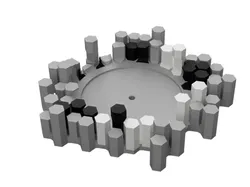 Echo Input hexagon wall mount