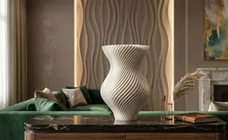 Elegant Hourglass Spiral 3D Printed Satin Vase
