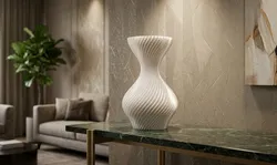 Elegant Spiral Hourglass Vase