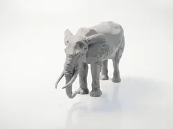 Elephant Figurine Animal 3D Printable
