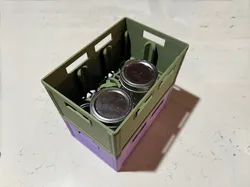 Half Pint Regular Mouth Jelly Jar Beer Crate 2x3