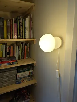 IKEA Tokabo mushroom lamp wall mount