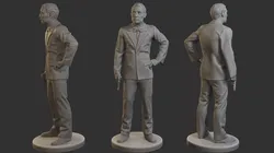 Male Spy Agent MSA1 001 3D print model