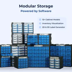 Modular Storage Cabinet System by BOM-Trace