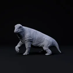 Moschops walking 1-35 scale pre-supported therapsid