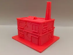 Old Industrial Factory Miniature