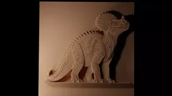 Pachycephalosaurus CNC 3d Print High Relief Sand Casting 3D print model