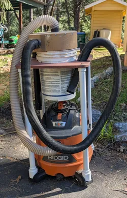 Ridgid Shop Vac Space-Saving Cyclone Cart Fittings (Thien Baffle System)