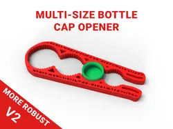 Robust Multi-Size Bottle Cap Opener