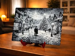Snowy village – HueForge