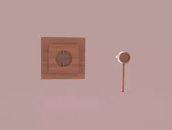 Socket Plug Inserted Elecrical Outlet  3D print model