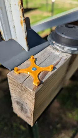 Solar light flush screw mount