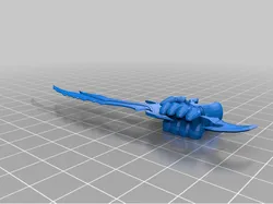 Tinkercad skeleton daedric sword