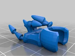 Tinkercad skeleton metal horns hand