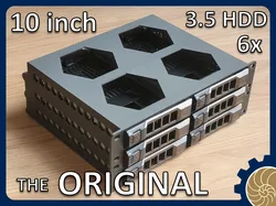 10 inch Rack 2U : 6 x 3.5 inch HDD - HOT SWAP !