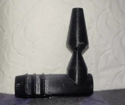 90 degree barbed fitting with aerator nozzle for 16mm OD garden hose