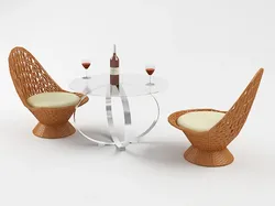 chair and table
