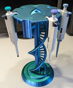 DNA pipette stand / holder, customizable