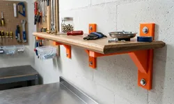 Heavy Duty 3D Printed Neon Orange Shelf Bracket