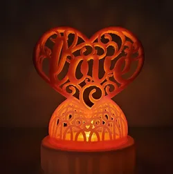 "Love" Heart Tea Light Display (Wedding, Anniversary, or Valentine's Day)