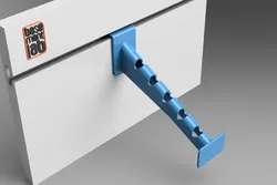 Slatwall Apparel Waterfall - Supporto a cascata per parete attrezzata