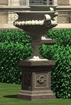 small architectural forms a flowerpot