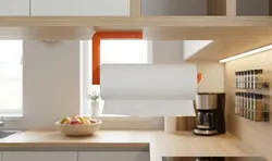 Under-Shelf Orange Paper Towel Holder & Mount