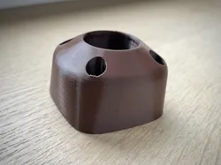 Vintage looking closet rod holder