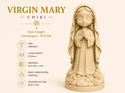 Virgin Mary Chibi-style