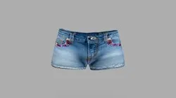 Worn Cute Micro Mini Denim Shorts