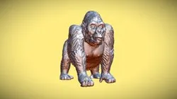 3D SCAN - Rubber Gorilla Toy