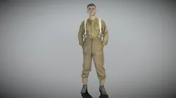 British infantryman character from WW2 266