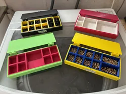 Compartmented container for screws or other small pieces