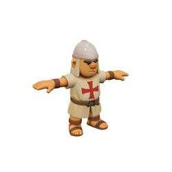 Crusader Axeman 3D model