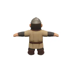 Crusader Peasant Levy 3D model