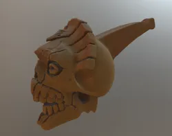 Death Whistle Aztec skull