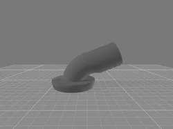 Dishwasher waste pipe connector 90 degree