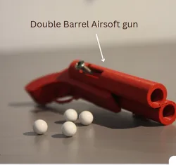 Double Barrel airsoft gun (working toy)
