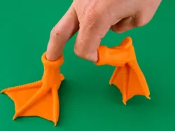 Duck Feet (Finger Fidget) - Free 3D Print Model