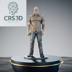 Edward Wu Statue - Kengan Ashura Omega Western Faction Leader 3D print model