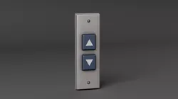 Elevator Hall Call Panel Low-poly 3D model