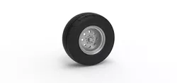 Front tractor wheel Version 4 Scale 1 to 25 3D print model