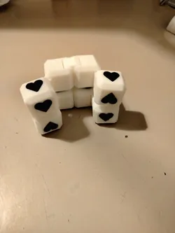 İnfinity cube with hearts  easy to print, cute valentines gift