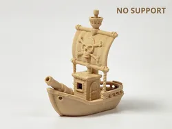 Pirate Ship Benchy - No Support
