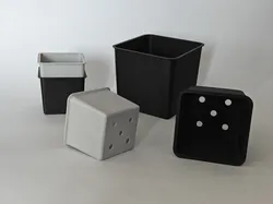 Stackable Square Seedling Pots | 3 Sizes