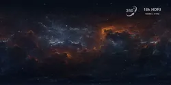360 degree 16k HDRI space background SN-3872 3D model