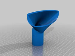 53mm height 90 degree low profile shopvac attachment (no supports)