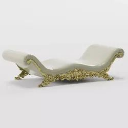 Baroque Bench 3D model