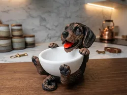 Colorful Dachshund Decorative Bowl / Key Holder - Free 3D Print Model